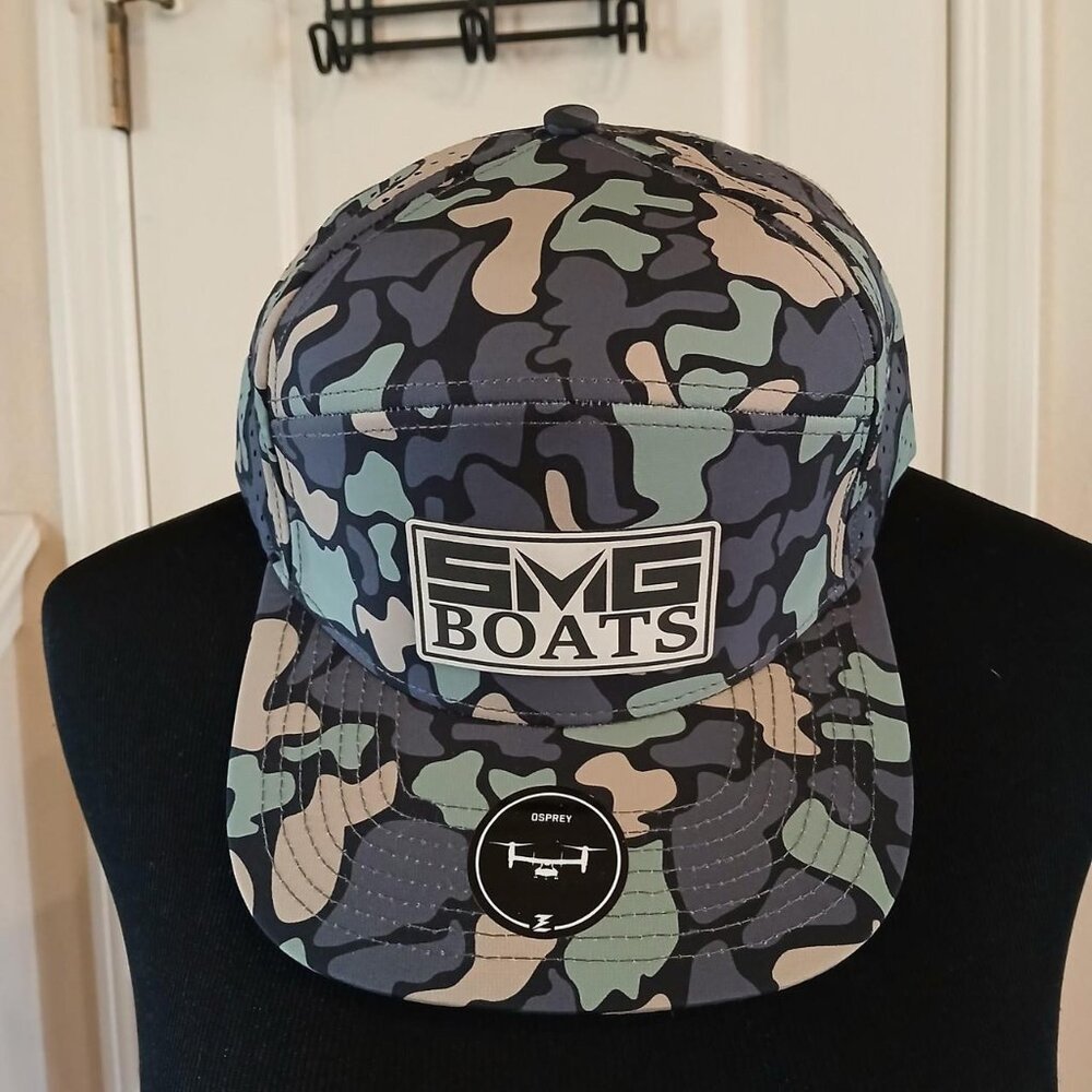Camo SMG Boats Osprey cap with adjustable back Utility Gorpcore